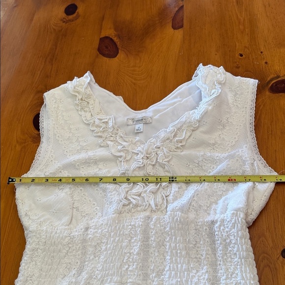 White Sleeveless Dress by Dressbarn - Picture 11 of 13